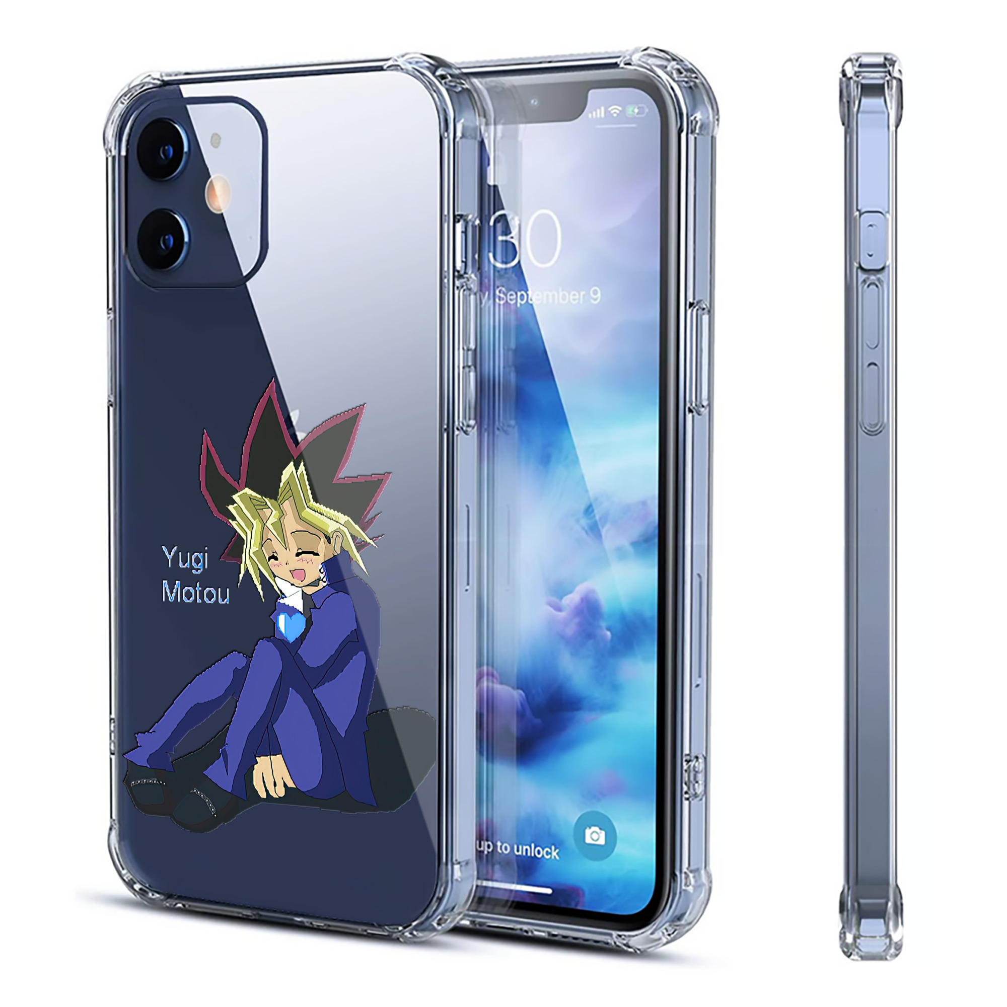 （画像用） 遊☆戯☆王 Yu-Gi-Oh! 【iPhone 12シリーズ対応】透明スマホケース（クリアソフトケース）